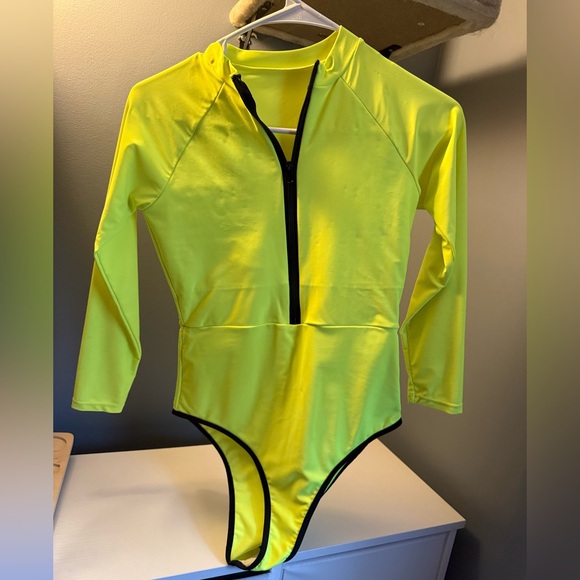Neon Yellow Bodysuit - Picture 2 of 2